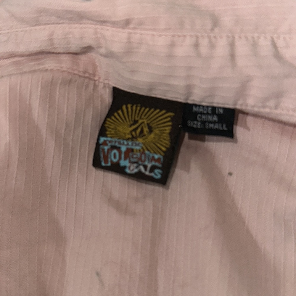 Volcom Pink Button Down - image 4